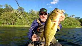 AMAZING Hidden Lake | Kayak Bass Fishing