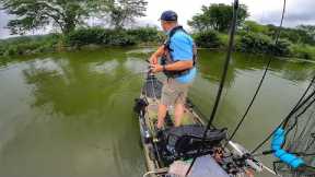 KAYAK BASS FISHING TOURNAMENT (Lake MacBride) | Covering water to find a KICKER!!!