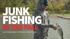 JUNK Fishing in the FALL! (Catching Bass in Tough Conditions)