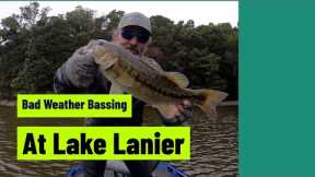 Bad Weather Bass Fishing At Lake Lanier