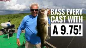 Bass every cast with a 9.75 Lb