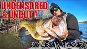 Texas Spring Bass Fishing RAW and UNCUT - Unbelievable 100+ Pounds of Bass in 3 Hours!