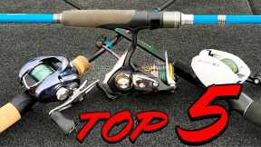 Top 5 Rods For Bass Fishing! (Beginner and Advanced Models)