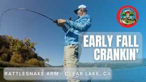 Early Fall Crankbaiting, Clear Lake, Ca