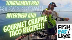 Tournament Pro Steve Brown catching Lake Eufaula Crappie Fish Eat Live