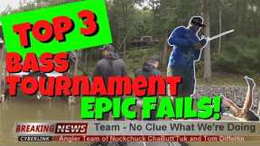 Top 3 Bass Fishing Tournament Fails | With Funny Commentary