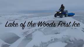 First Ice Navigating Across Lake Of The Woods (Northwest Angle)