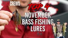 John Crews's TOP 4 BAITS for NOVEMBER BASS FISHING