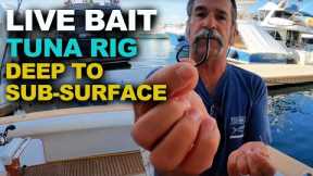 How to Catch Tuna | Live Bait Rig FOR Sub Surface to DEEP