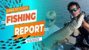 Lake St. Clair Fishing Report 11/3/2022