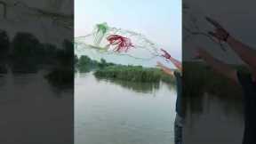 Best cast net fishing Catching big fish with cast net  Net fishing 9