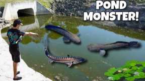 I Found a POND MONSTER Living in this Lake!!
