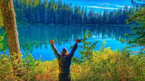TROUT Fishing & CAMPING The BLUEST Lake In The WORLD!