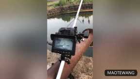 GAMWATER  25M 1000TVL Fish Finder Underwater Fishing Camera 4.3'' Monitor