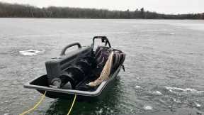 Fishing First Ice AGAIN in WI! - NEW Ice Fishing Lake Search!