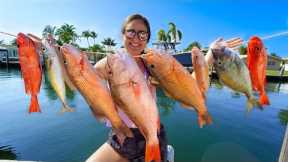 We Caught EVERY SPECIES! NONSTOP Action! Catch, Clean & Cook! Boca Raton, Florida Fishing