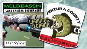 LAKE CASITAS BASS FISHING - LEARNING TO CRANK