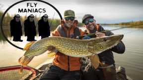 River Pike Fishing on Unknown Water l Flymaniacs l Niklaus Bauer & Jonathan Åhström
