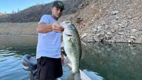 Top water fish all afternoon on lake oroville!!