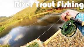 Fly Fishing In Beautiful Mountain Rivers For Wild Trout