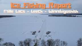 Ice Fishing Report: Leech Lake, Lake Winnie, and Mille Lacs Lake 01-19-2023