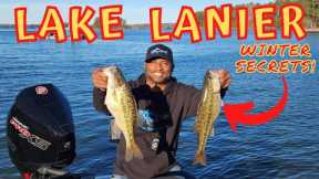 Lake Lanier Bass Fishing Ditches - Winter Bass fishing Report