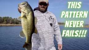 Lake Fairfield Bass Fishing: Winter Warming Trend, Chatterbaits and Grass Always Produce Big Bass!!!