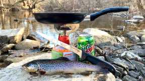 Creek Side TROUT CATCH and COOK (Filet-O-Trout Fish Sandwich)