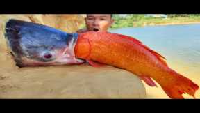 Top 10 Video Of Fishing Underground Big Stuck Fish Catching River Dry Sand Hole By Hand