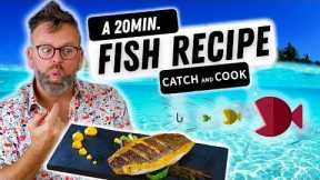 Fishing Adventure in the Caribbean Beach | Tropical Catching and Cooking Fresh Fish on the Beach