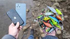 Found Two Phones and $260 Worth of Fishing Lures in a Drained Lake!