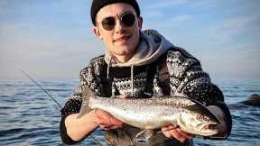 HOW TO CATCH BALTIC SEATROUT ON THE FLY - Epic Winter Fly Fishing (2020)