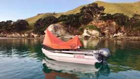 Solo 2 DAYS Boat Camping and Spearfishing - Catch & Cook