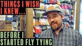 Things I wish I knew before starting Fly Tying
