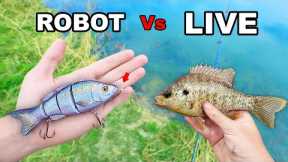 ROBOTIC FISHING LURE Vs. LIVE BAIT For Big Bass (Male KAREN Hates Fisherman!)