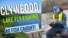 Non stop action! Fly fishing clywedog lake