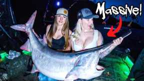 Spoonbill Fishing LOADED WATERS w/ BIG FISH EVERYWHERE!!! (Catch Cook Party!!)