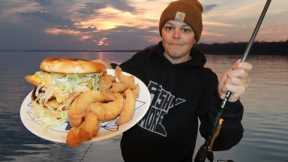 The Best Fish Sandwich Out There!!! (Catch And Cook)