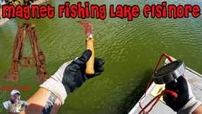 Magnet Fishing for Scary Blades & Valuable Metals in California's Lake Elsinore