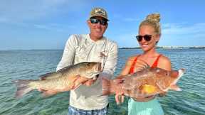 Mangrove Snapper and Hogfish in Keywest (Catch Clean and Cook)