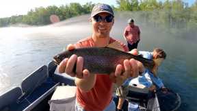 Fly Fishing the #1 Trout Lake in U.S. | Lake Taneycomo Missouri