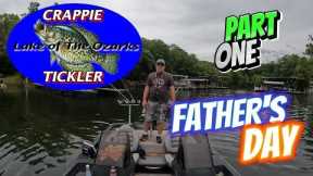 Fathers Day Crappie Fishing with Crappie Tickler on Lake of The Ozarks