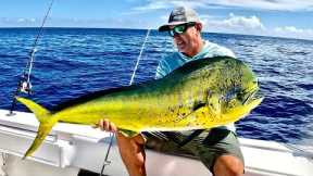 We took my Boat 180 miles Offshore! (Mahi Mahi and Grouper Catch & Cook)