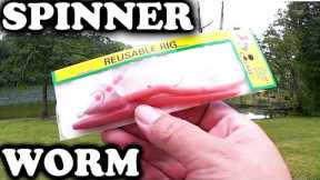 Fishing With Creme Natural Worm!  Pre Rigged Spinner Worm Bass Fishing