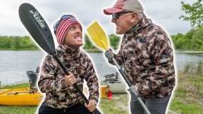 Father VS Son Kayak Bass Fishing Challenge