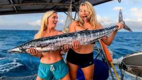 INSANE Wahoo Catch! Best Deep Sea Fishing Of Our Lives! (Pacific Crossing 5 of 8) S.V. Delos Ep. 420