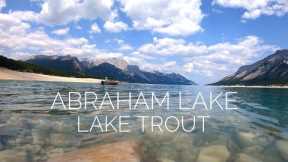 Fishing  Abraham Lake in Alberta