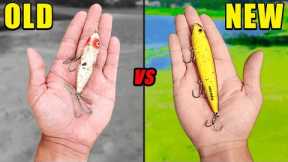 50 Year Old Topwater Lures vs. NEW Topwater Lures (FISHING CHALLENGE)