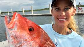 Family Day Catching SNAPPER!!! {Catch Clean Cook} Down The Hatch