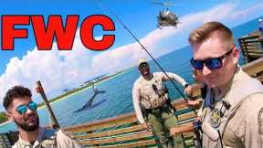 MANGROVE SNAPPER FISHING the CRAZIEST Pier in the world when a GANG of FWC GAME WARDEN shows up...